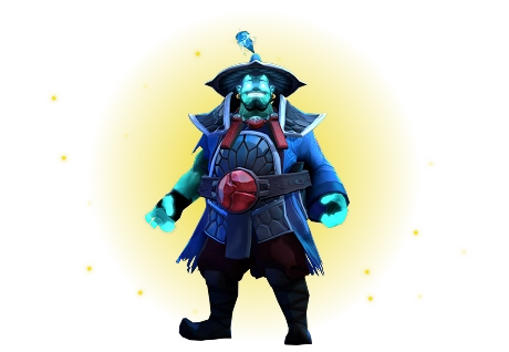 Ondode fantasie-krijger in piratenstijl met gloeiende ogen en harnas, ontworpen voor dark fantasy- of RPG-games.